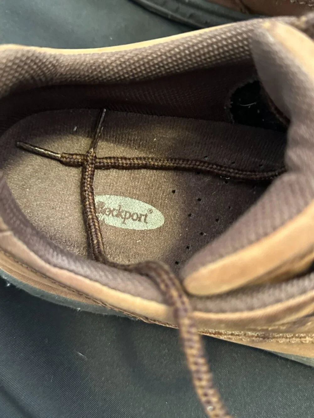 Rockport World Tour Classic Men Size 10 W Brown Leather Walking Shoes Gorpcore